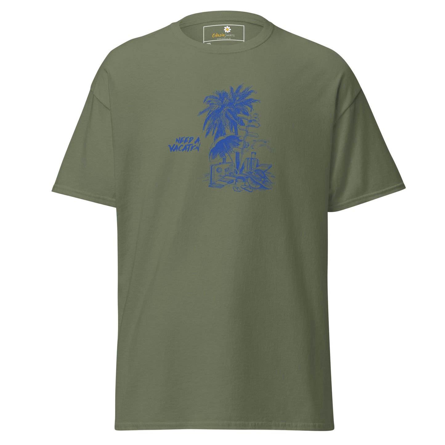T-shirt classique pour homme - SUMMER NEED A VACATION - BIG