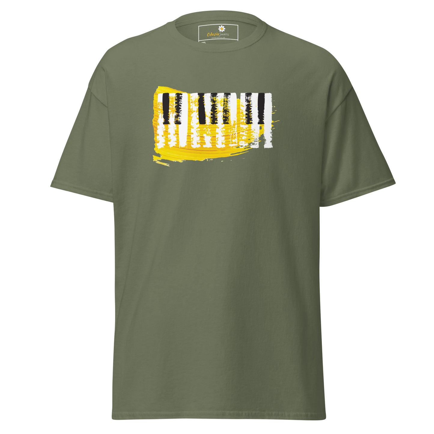 Unisex classic t-shirt - MUSIC PIANO KEYBOARD - BIG