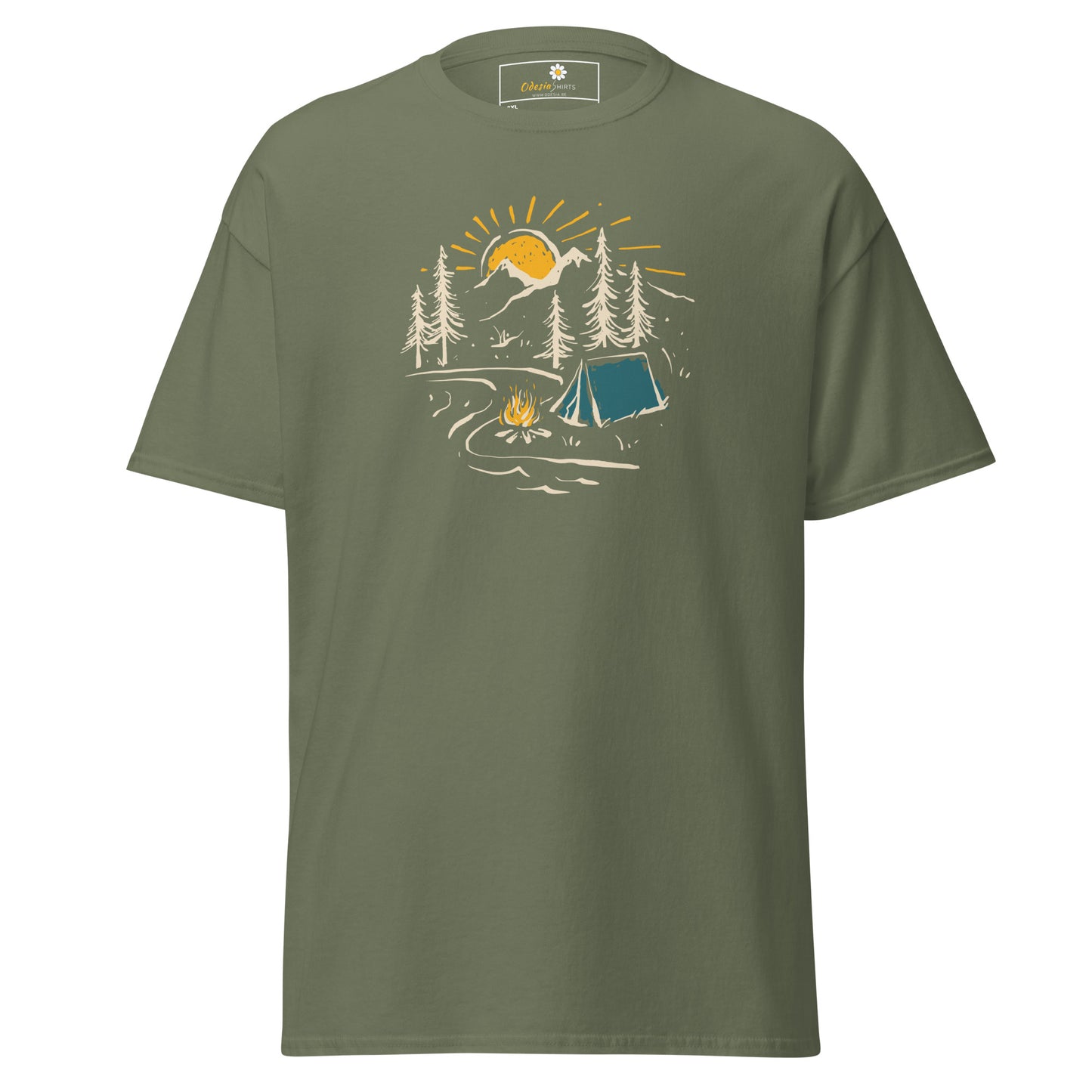Unisex classic t-shirt - ADVENTURE CAMPFIRE CIRCLE - BIG