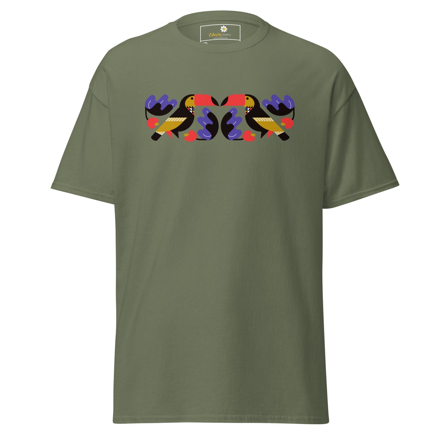T-shirt classique pour homme - WILDLIFE ABSTRACT TOUCAN MIRROR - BIG