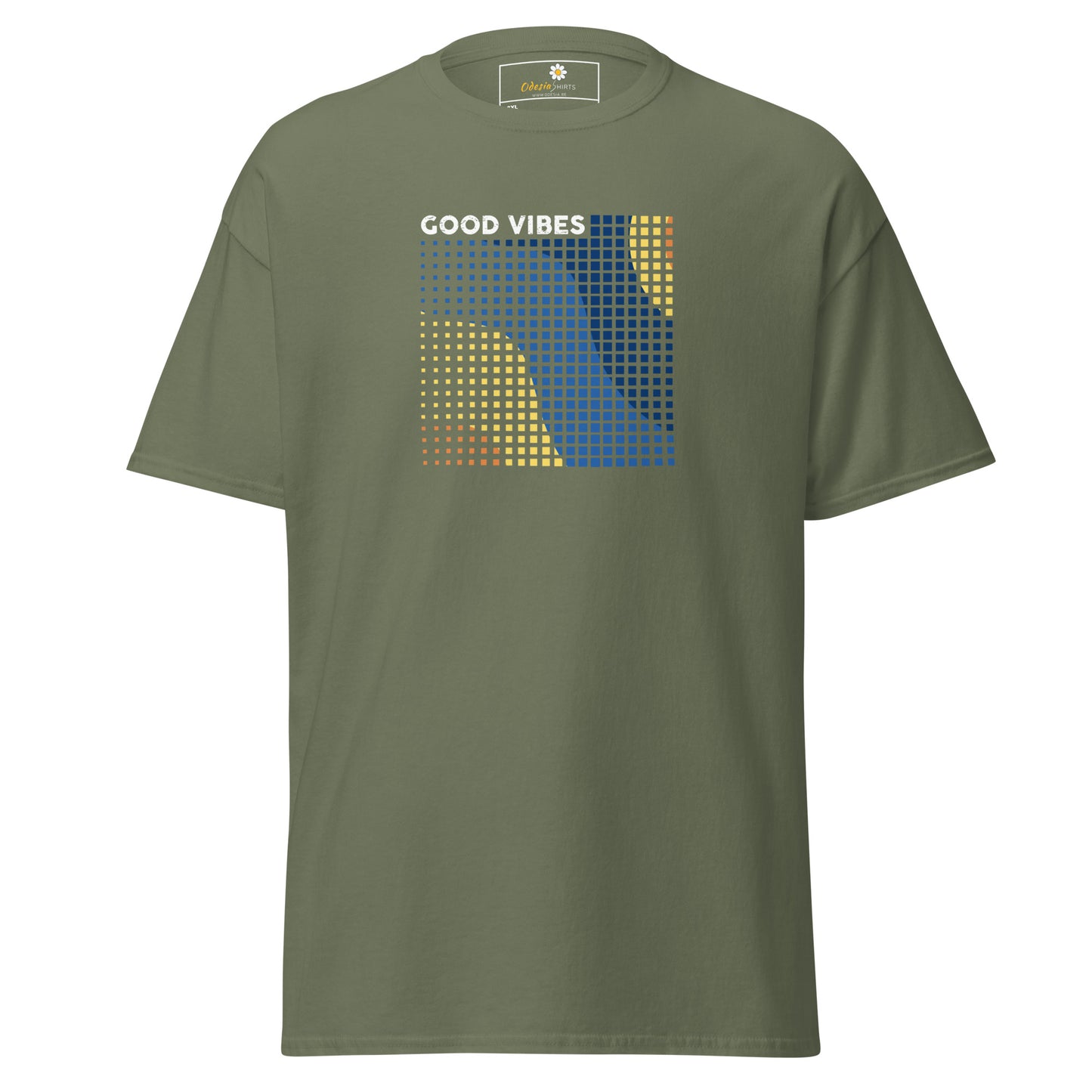 Unisex classic t-shirt - ABSTRACT GOOD VIBES - BIG