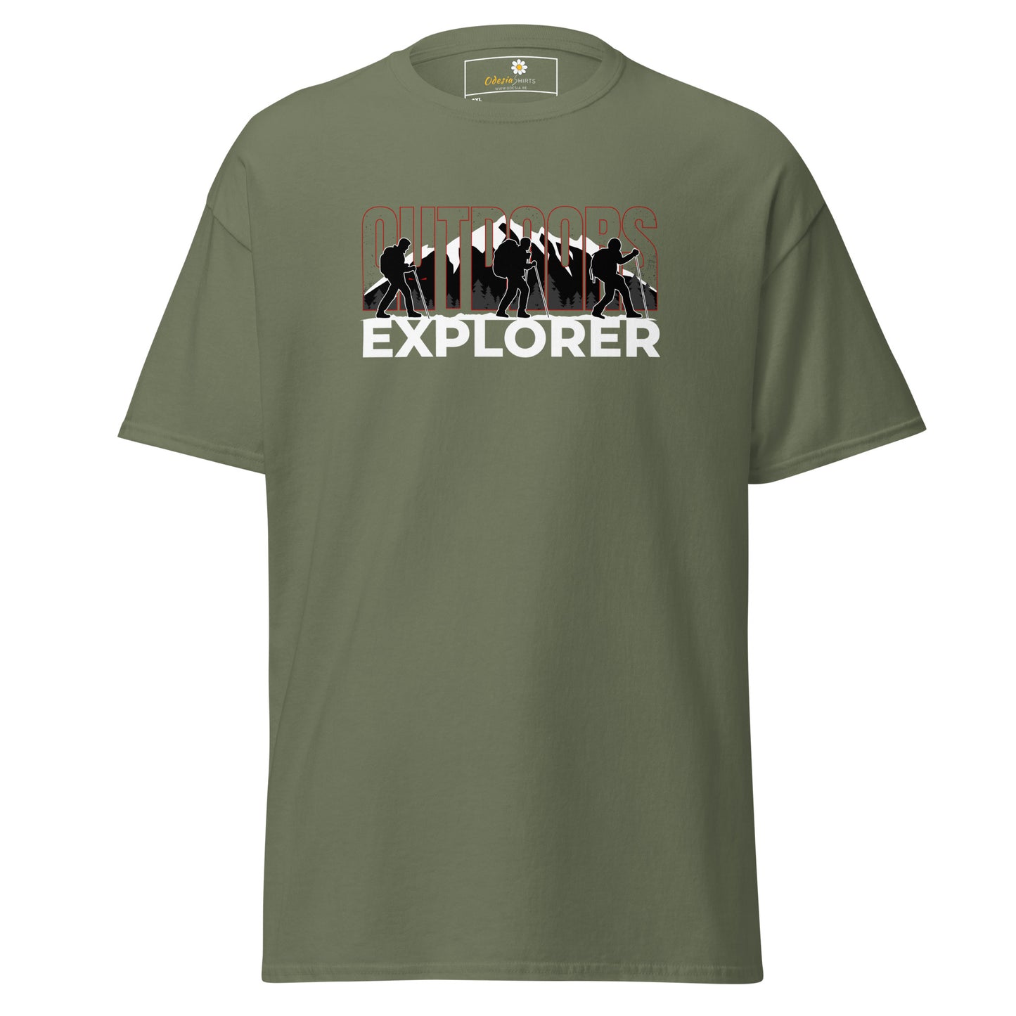 Unisex classic t-shirt - ADVENTURE OUTDOORS EXPLORER - BIG
