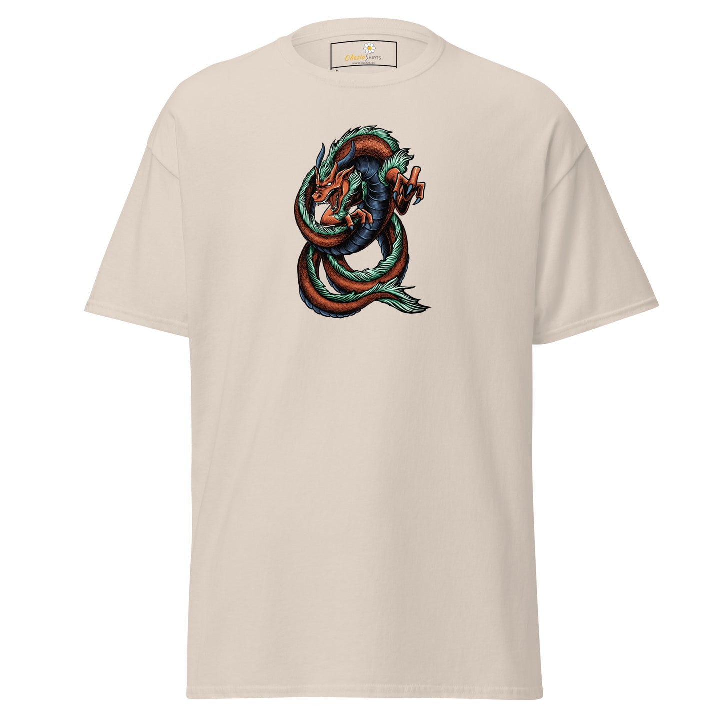 Unisex classic tee - MYSTIC RED GREEN DRAGON - REGULAR