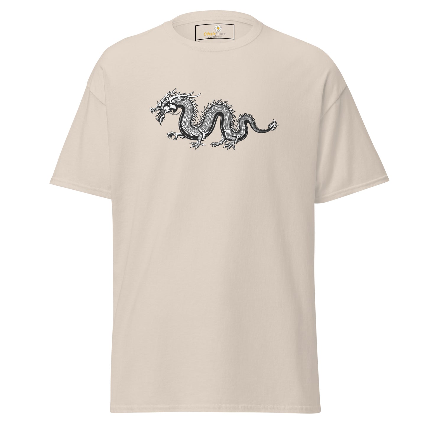T-shirt classique unisexe - DRAGON GRIS MYSTIQUE - RÉGULIER