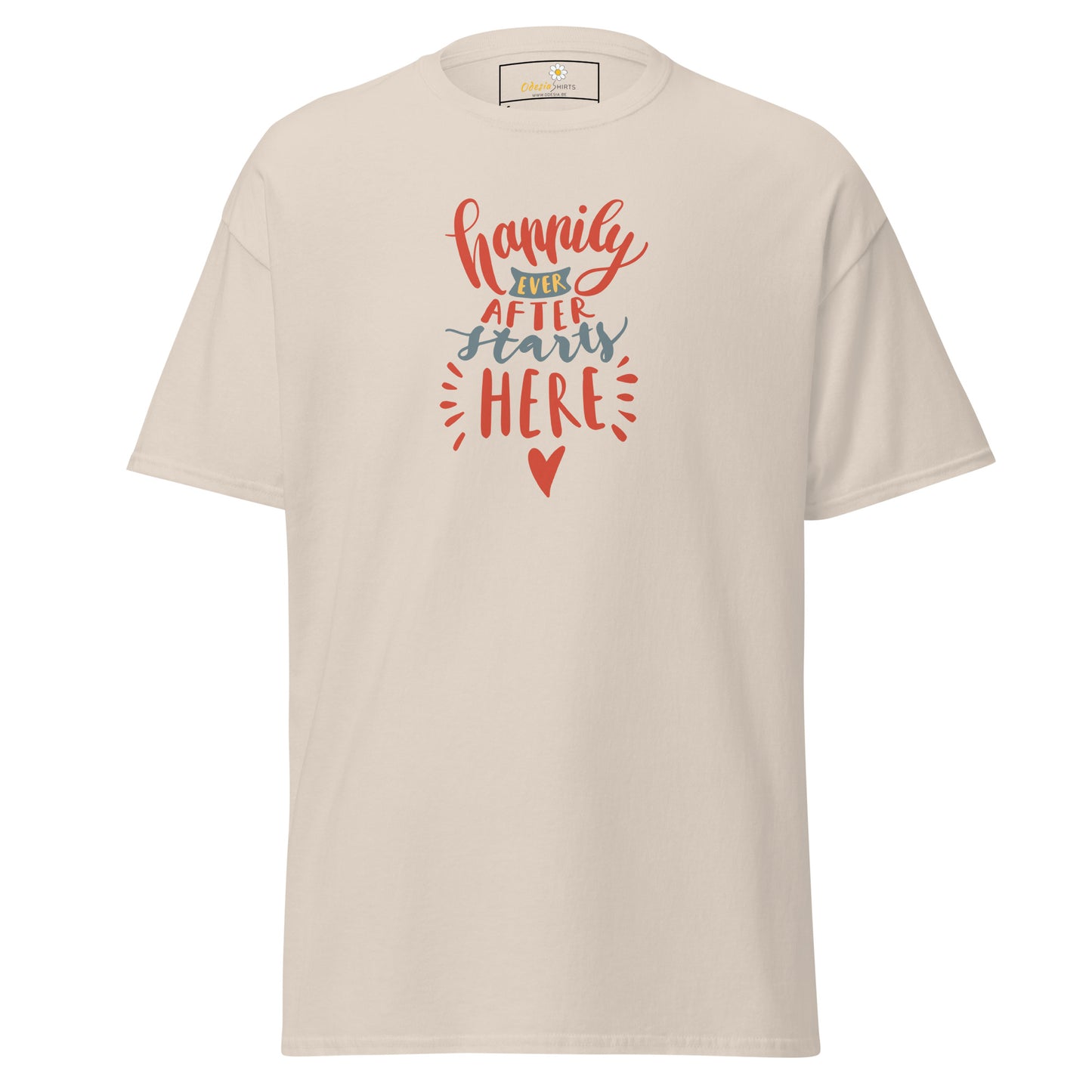 Unisex classic t-shirt - TEXT HAPPILY EVER AFTER - REGULAR