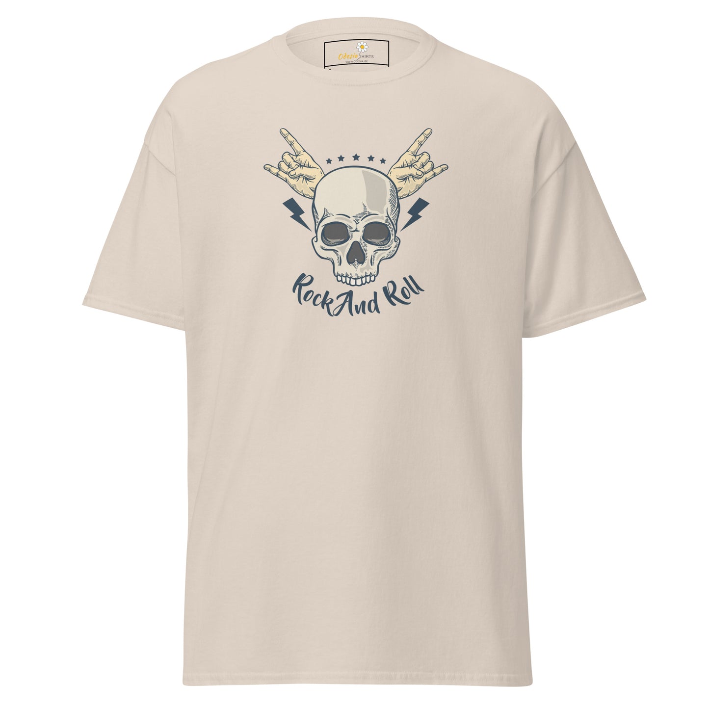 Unisex classic t-shirt - SKULL ROCK AND ROLL - REGULAR