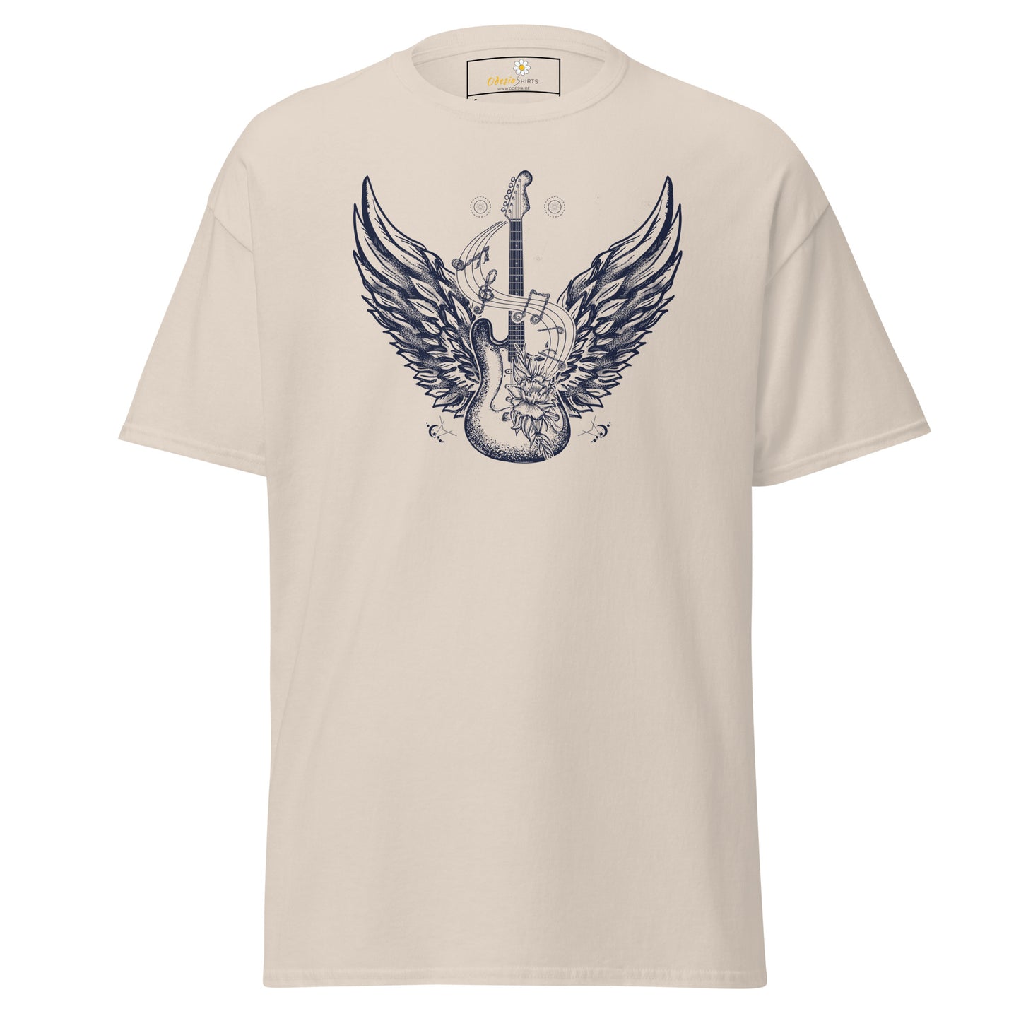 Unisex klassiek t-shirt - MUZIEK ROCK AND ROLL GITAAR - REGULAR