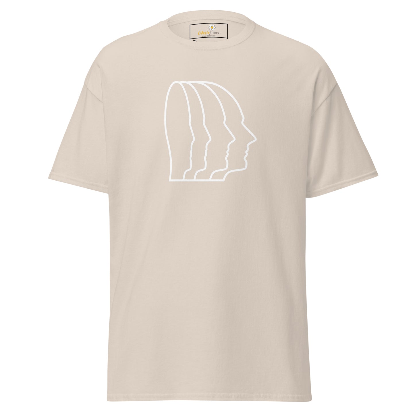 Unisex classic t-shirt - ABSTRACT HEAD PROFIL - BIG