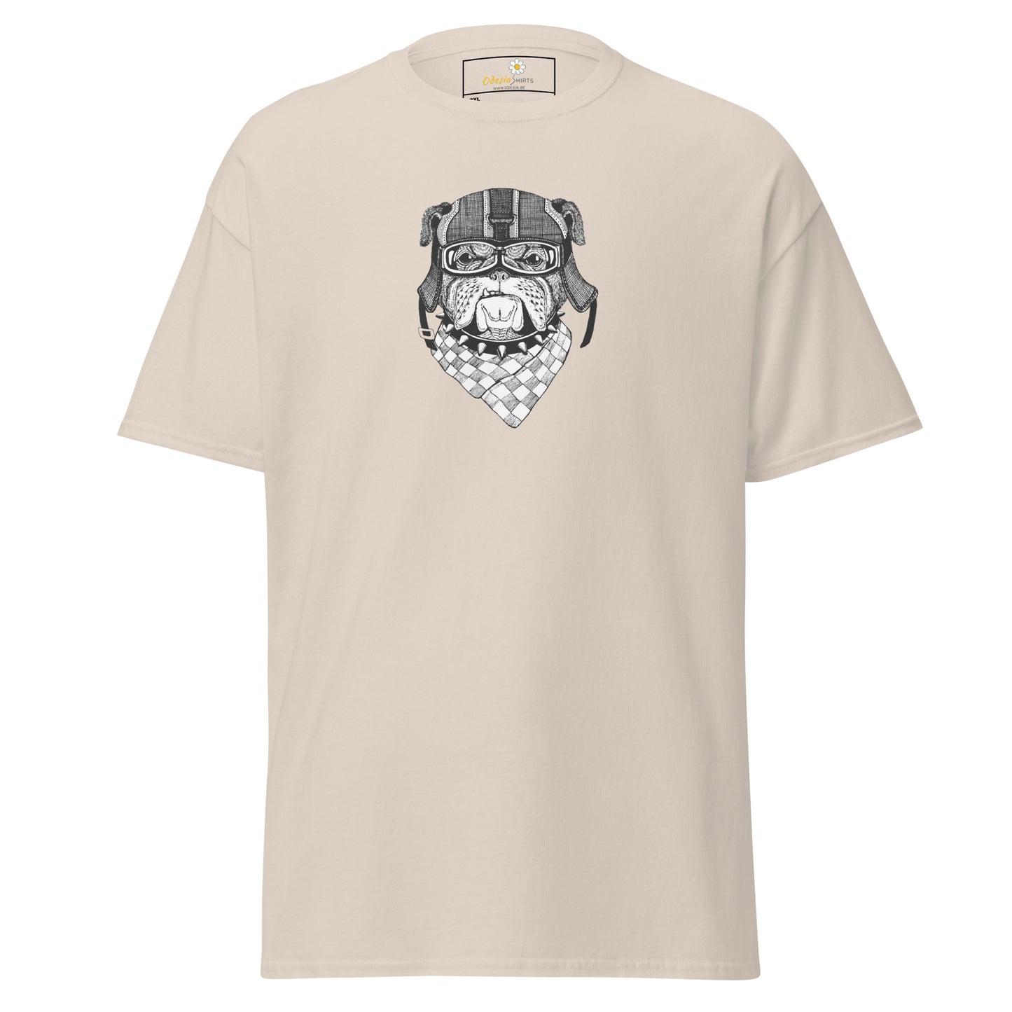 Unisex classic t-shirt - ANIMALS DOG HEAD BANDANA - BIG