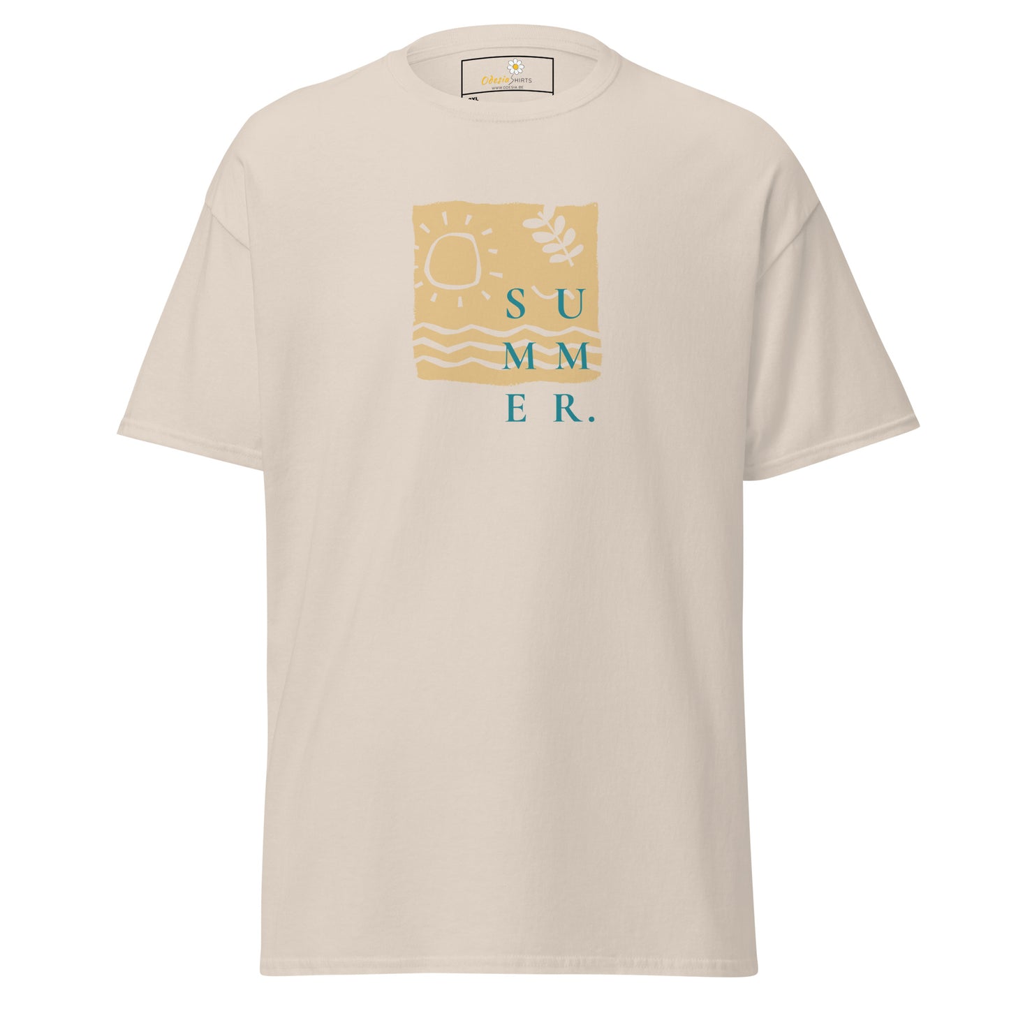 Heren klassiek t-shirt - SUMMER SEA NATURE - GROOT