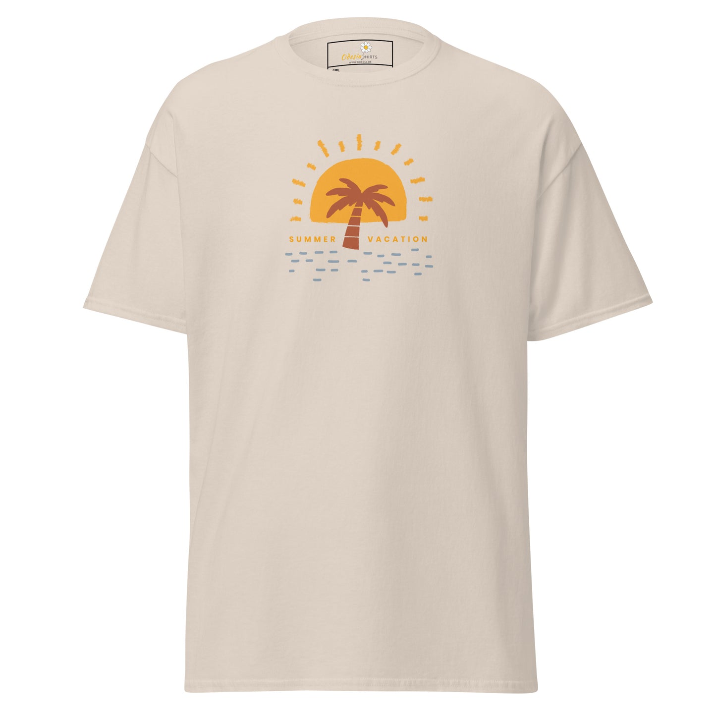 Heren klassiek t-shirt - ZOMERVAKANTIE - GROOT