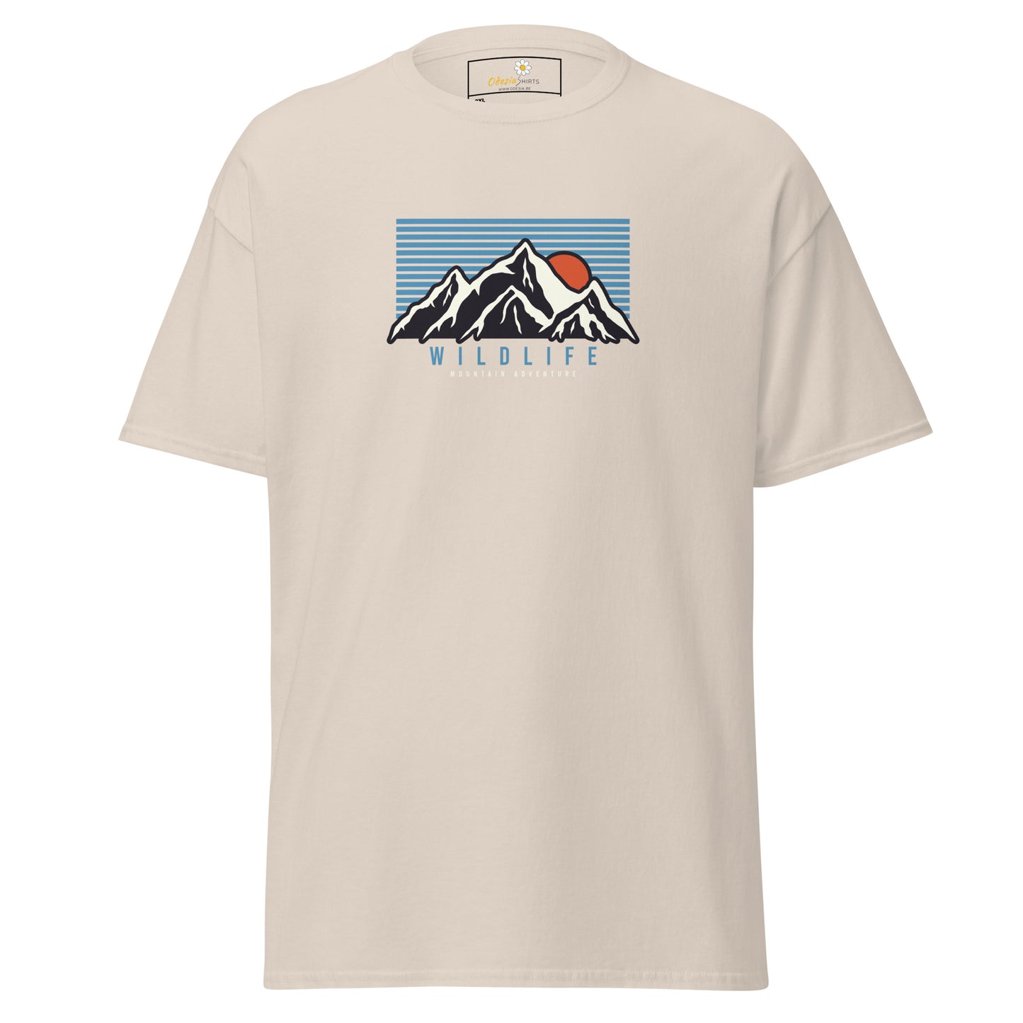 Unisex classic t-shirt - ADVENTURE MOUNTAIN SUNSET - BIG