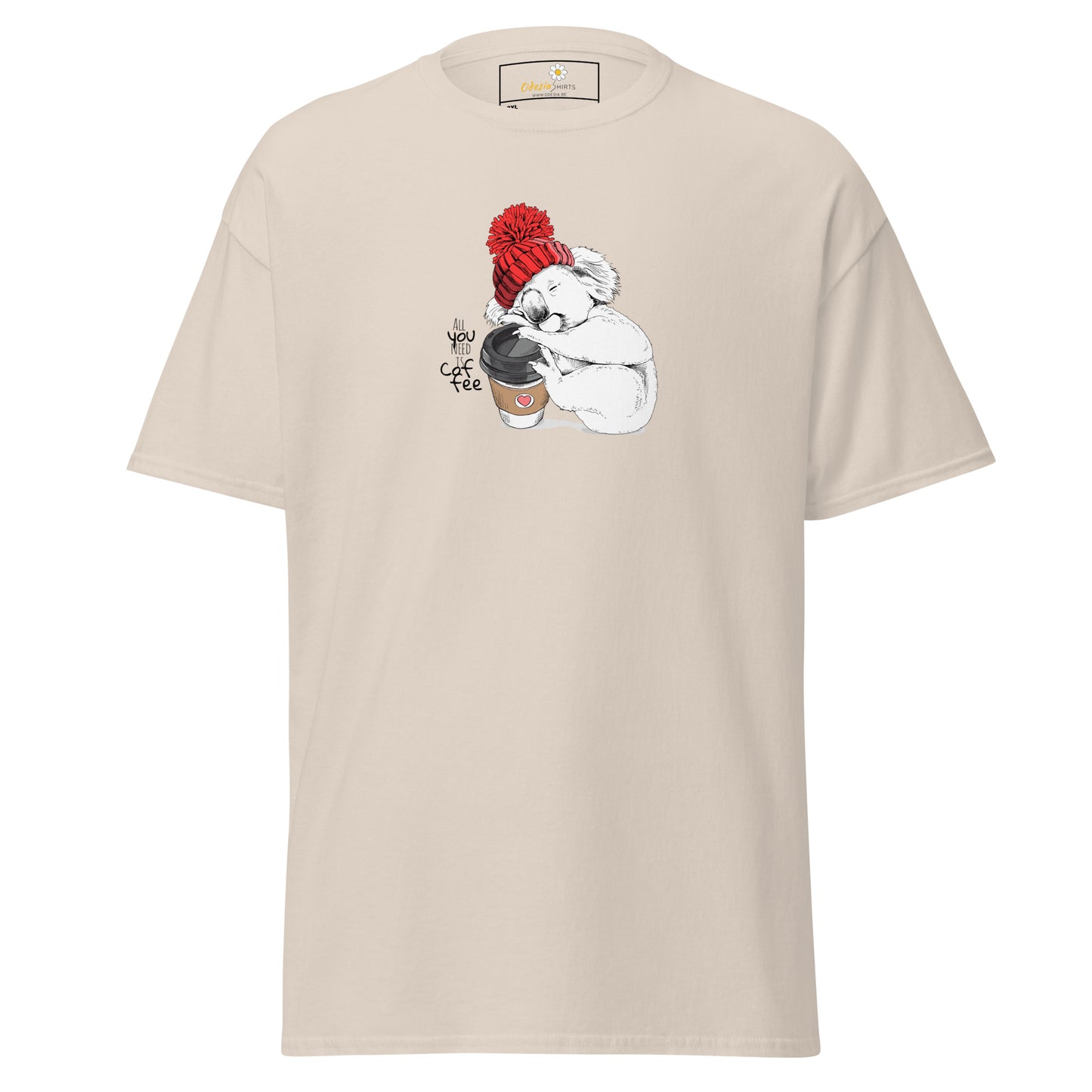 Klassiek heren t-shirt - WILDLIFE FUN KOALA - GROOT