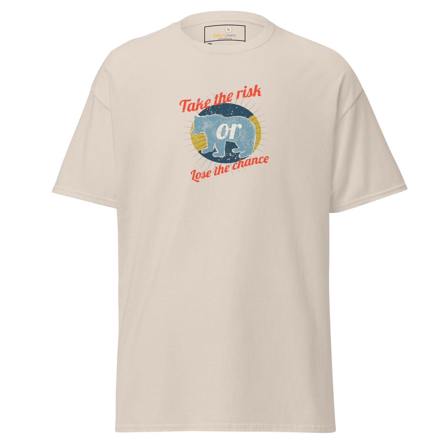 Unisex classic t-shirt - ADVENTURE TAKE THE RISK LOSE CHANCE - BIG