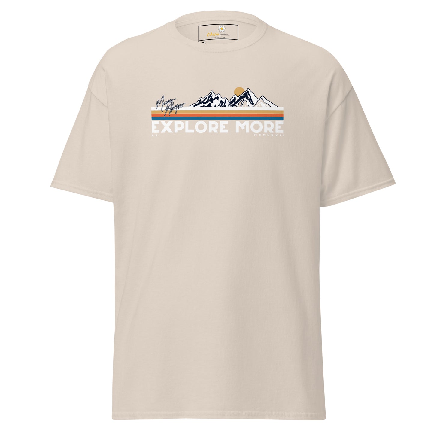 Unisex classic t-shirt - ADVENTURE EXPLORE MORE - BIG