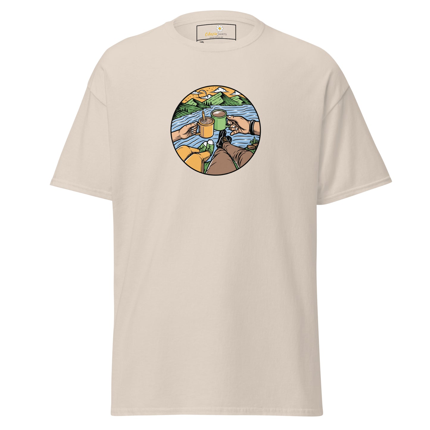 Unisex classic t-shirt - ADVENTURE NATURE TOGETHER - BIG