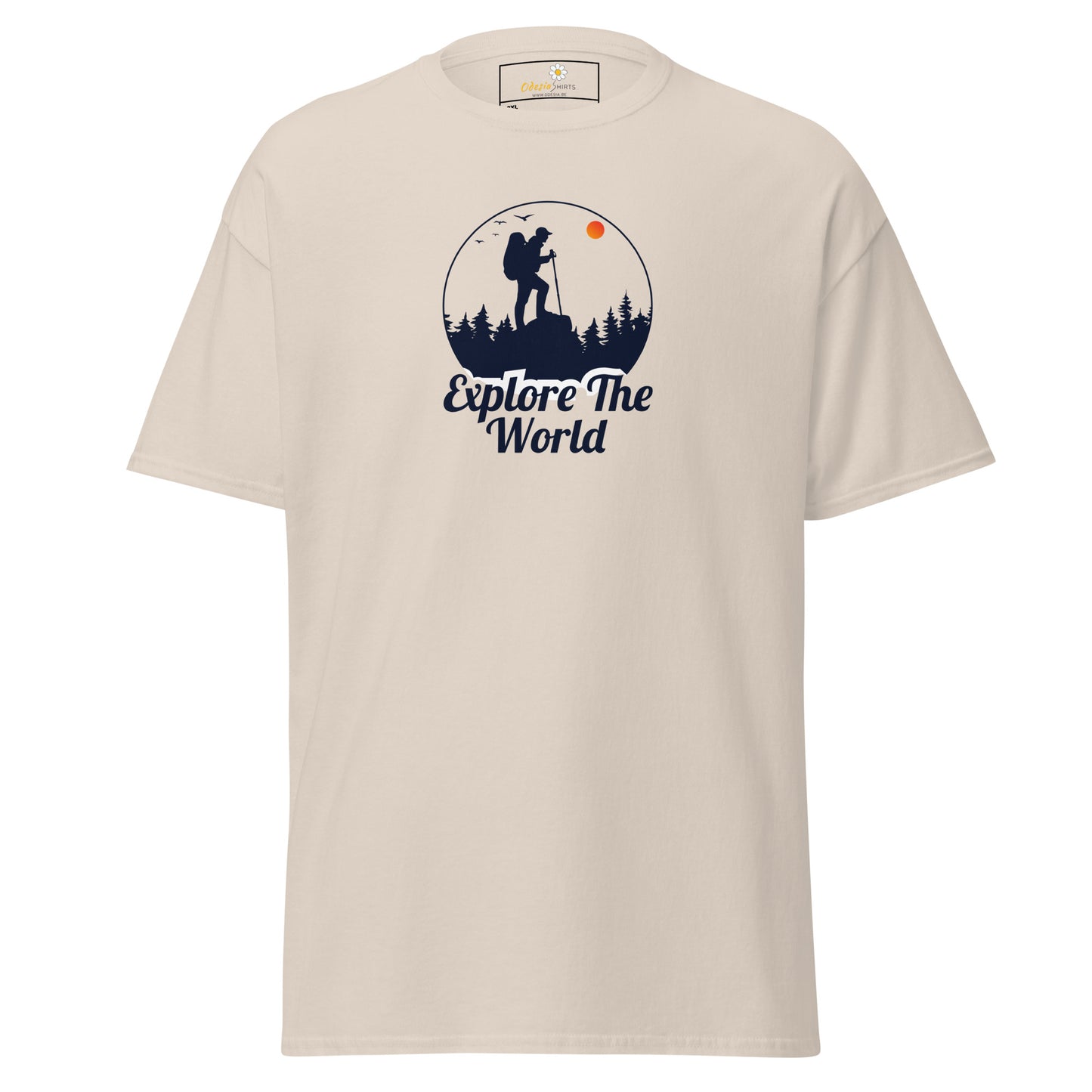 Unisex classic t-shirt - ADVENTURE EXPLORE THE WORLD - BIG