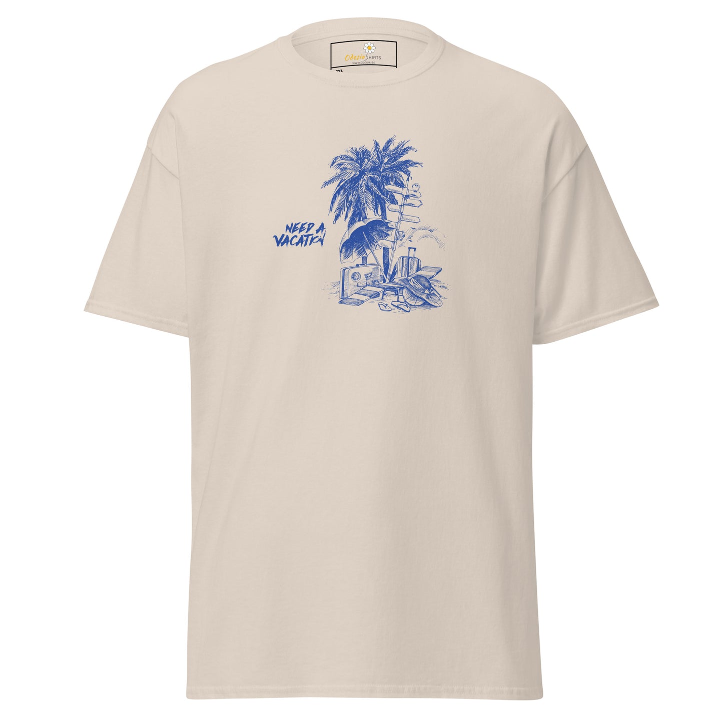 T-shirt classique pour homme - SUMMER NEED A VACATION - BIG