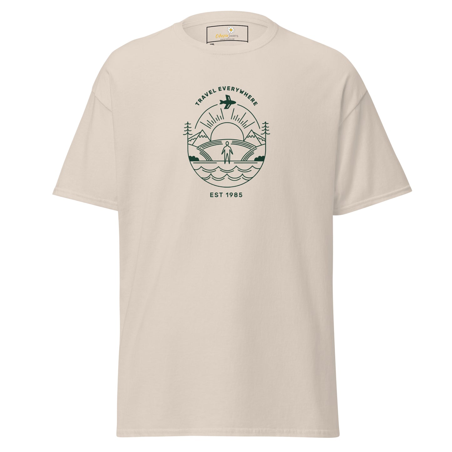 Unisex classic t-shirt - ADVENTURE TRAVEL EVERYWHERE - BIG