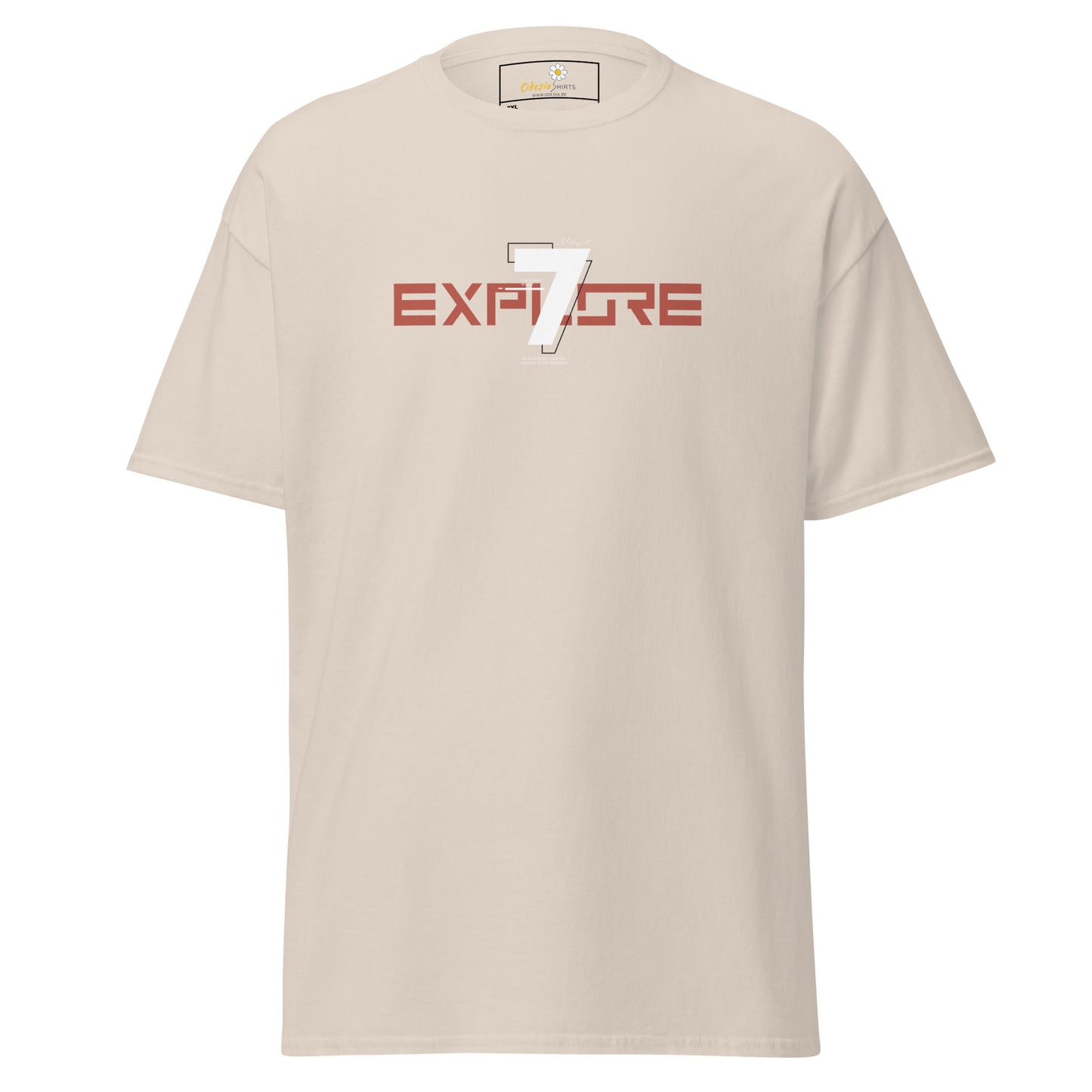 Unisex classic t-shirt - ADVENTURE TEXT EXPLORE 7 - BIG