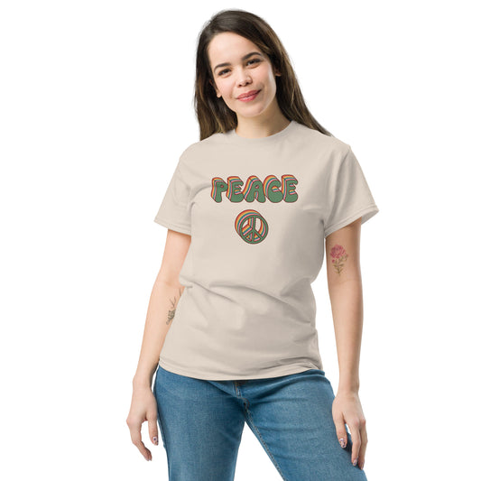 T-shirt classique pour homme - TEXT PEACE - BIG