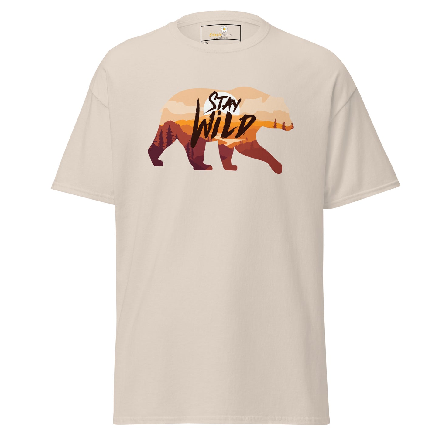 Unisex classic t-shirt - ADVENTURE WILDLIFE STAY WILD - BIG