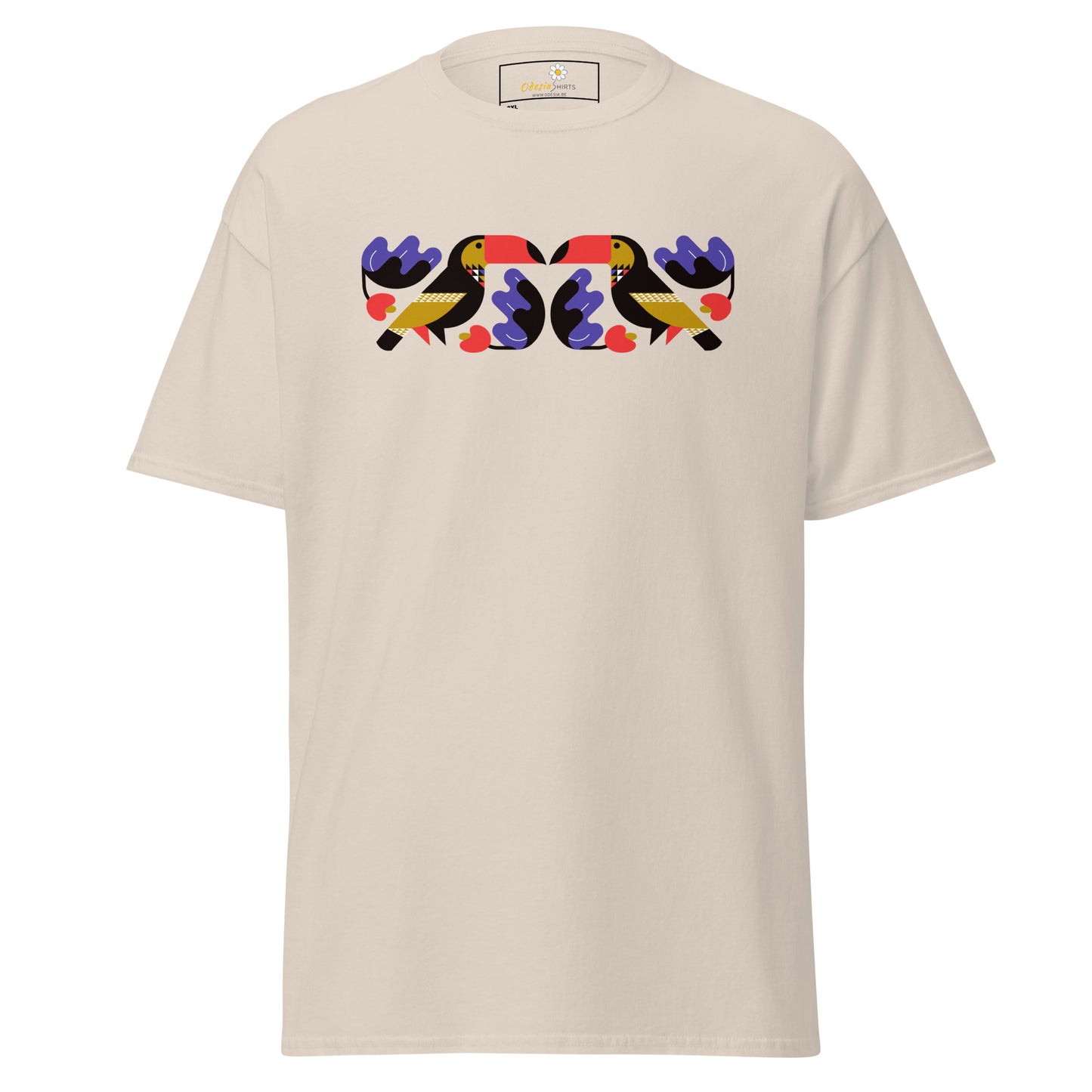 T-shirt classique pour homme - WILDLIFE ABSTRACT TOUCAN MIRROR - BIG