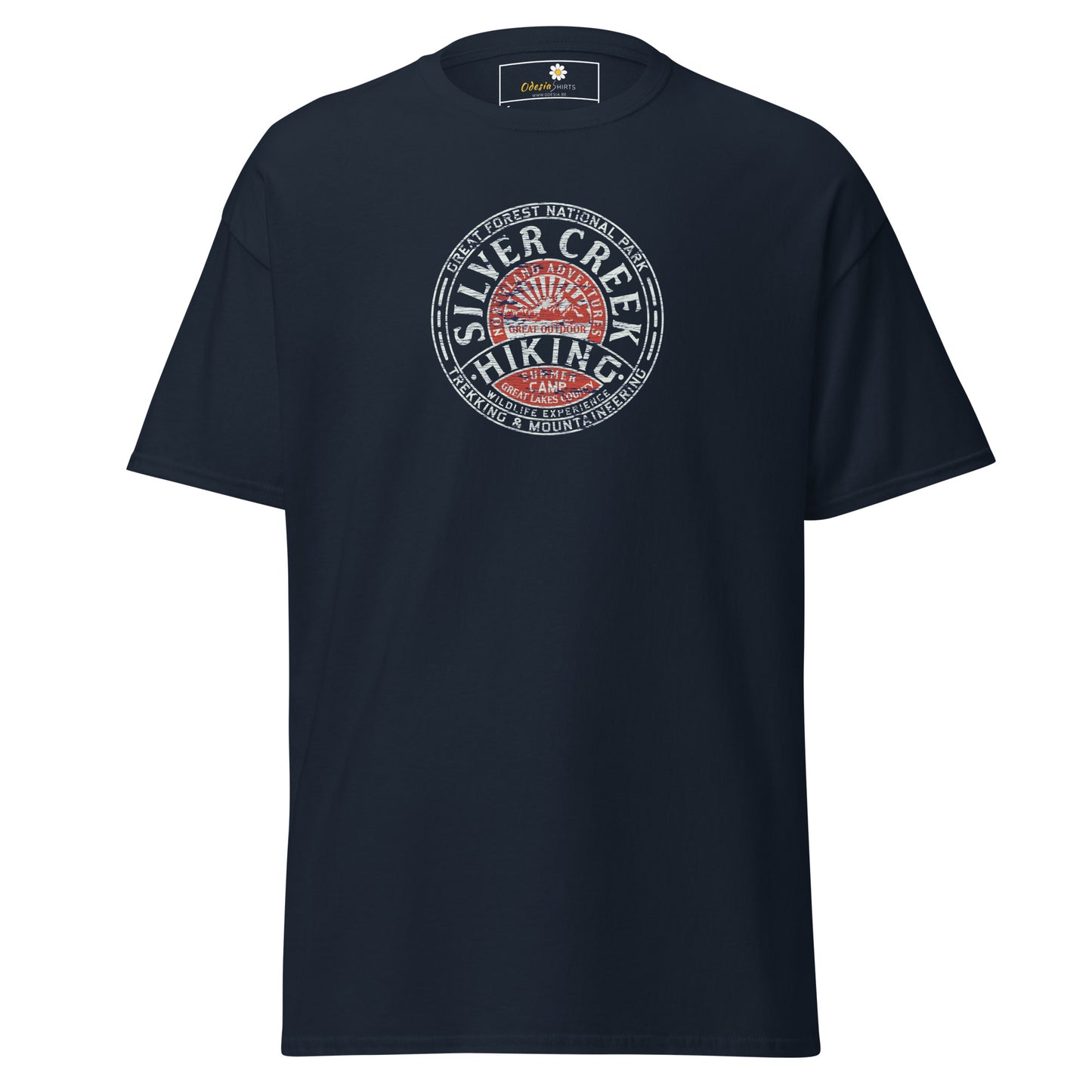 Heren klassiek T-shirt - ADVENTURE SILVER CREEK HIKING - REGULAR