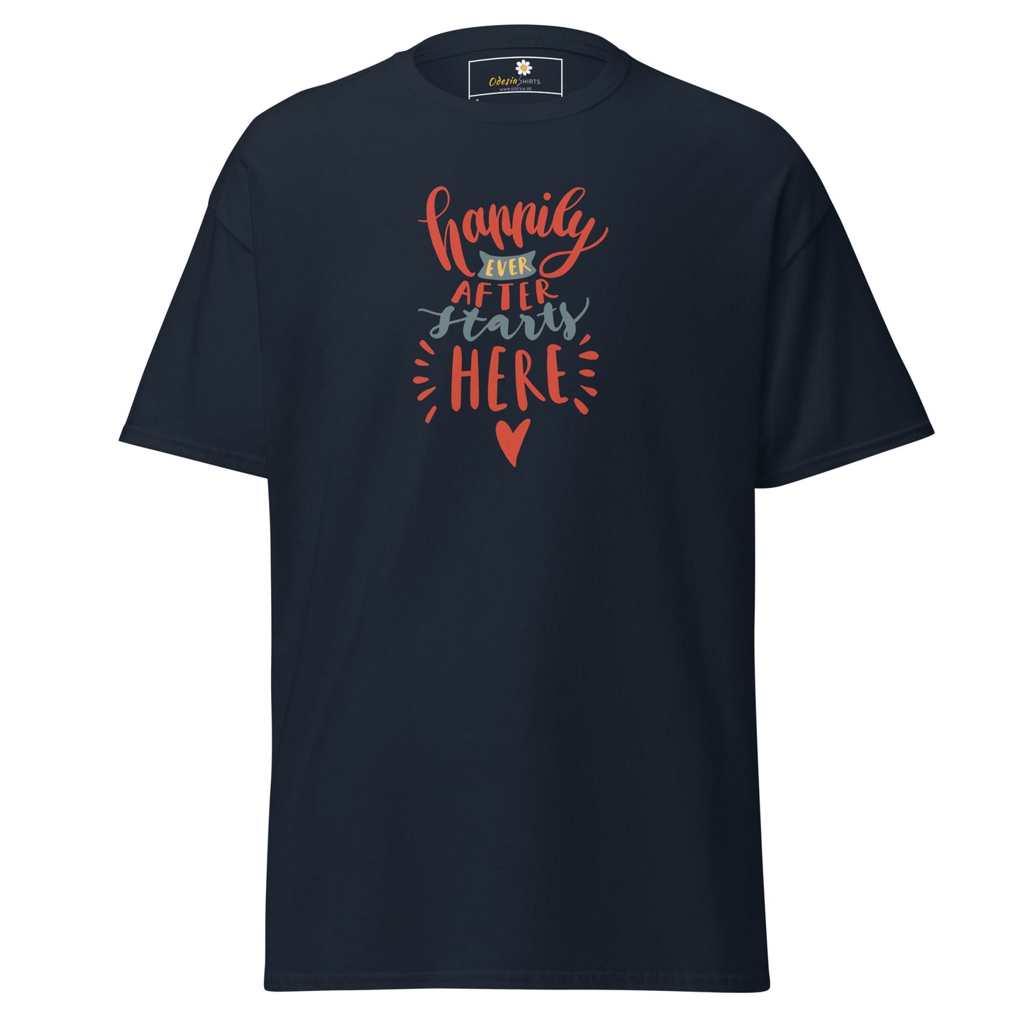 Unisex classic t-shirt - TEXT HAPPILY EVER AFTER - REGULAR