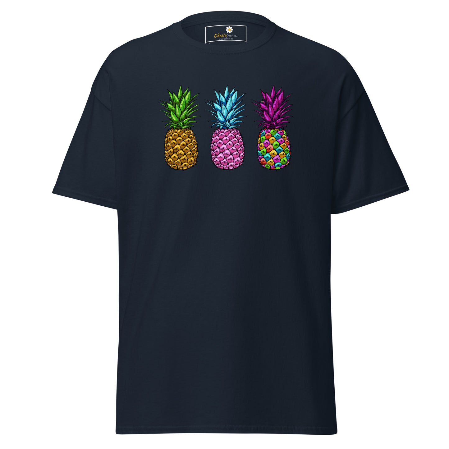 Unisex classic t-shirt - ORGANIC FRUIT PINEAPPLE COLORS - REGULAR