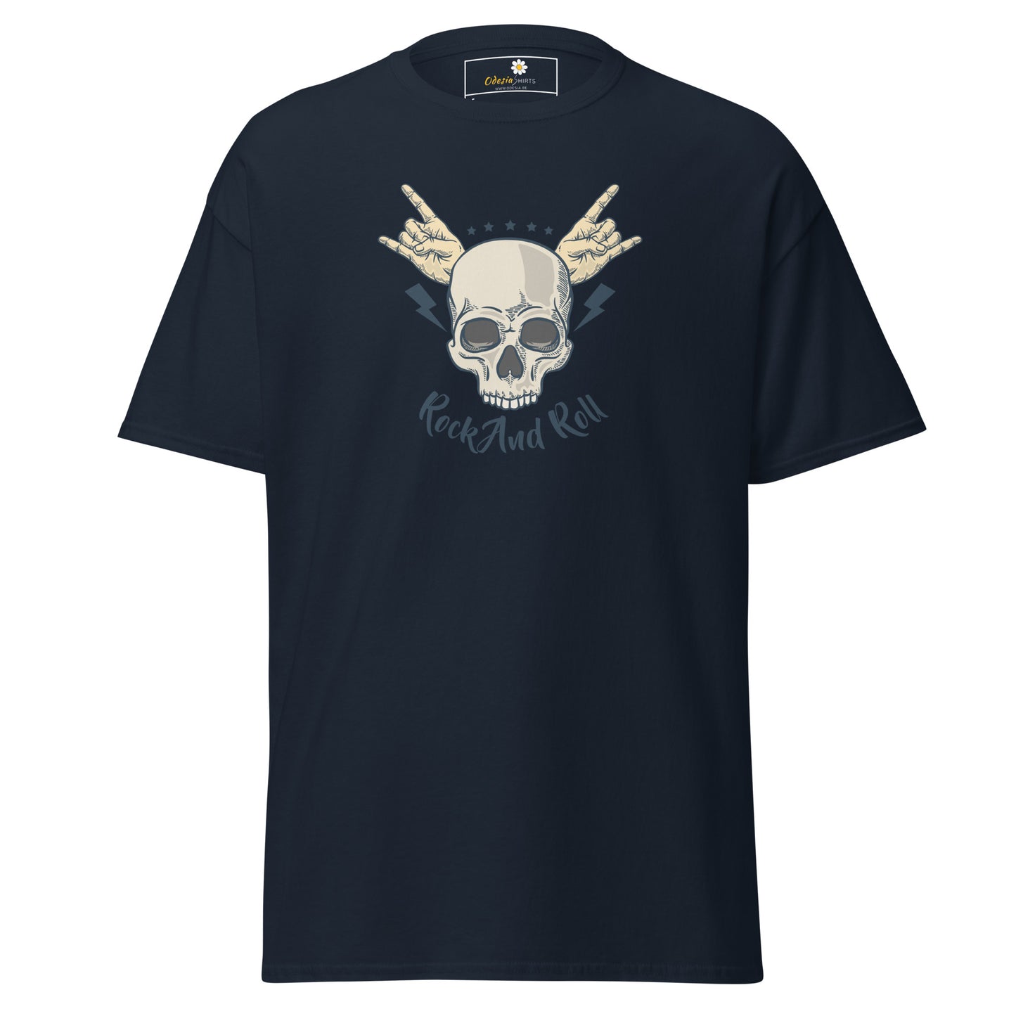 Unisex classic t-shirt - SKULL ROCK AND ROLL - REGULAR