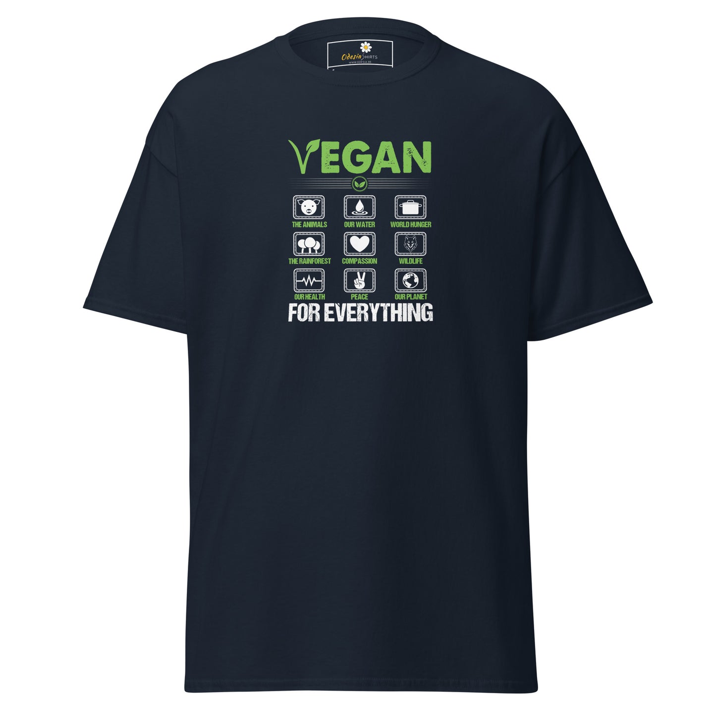Unisex classic t-shirt - VEGAN FOR EVERYTHING - REGULAR