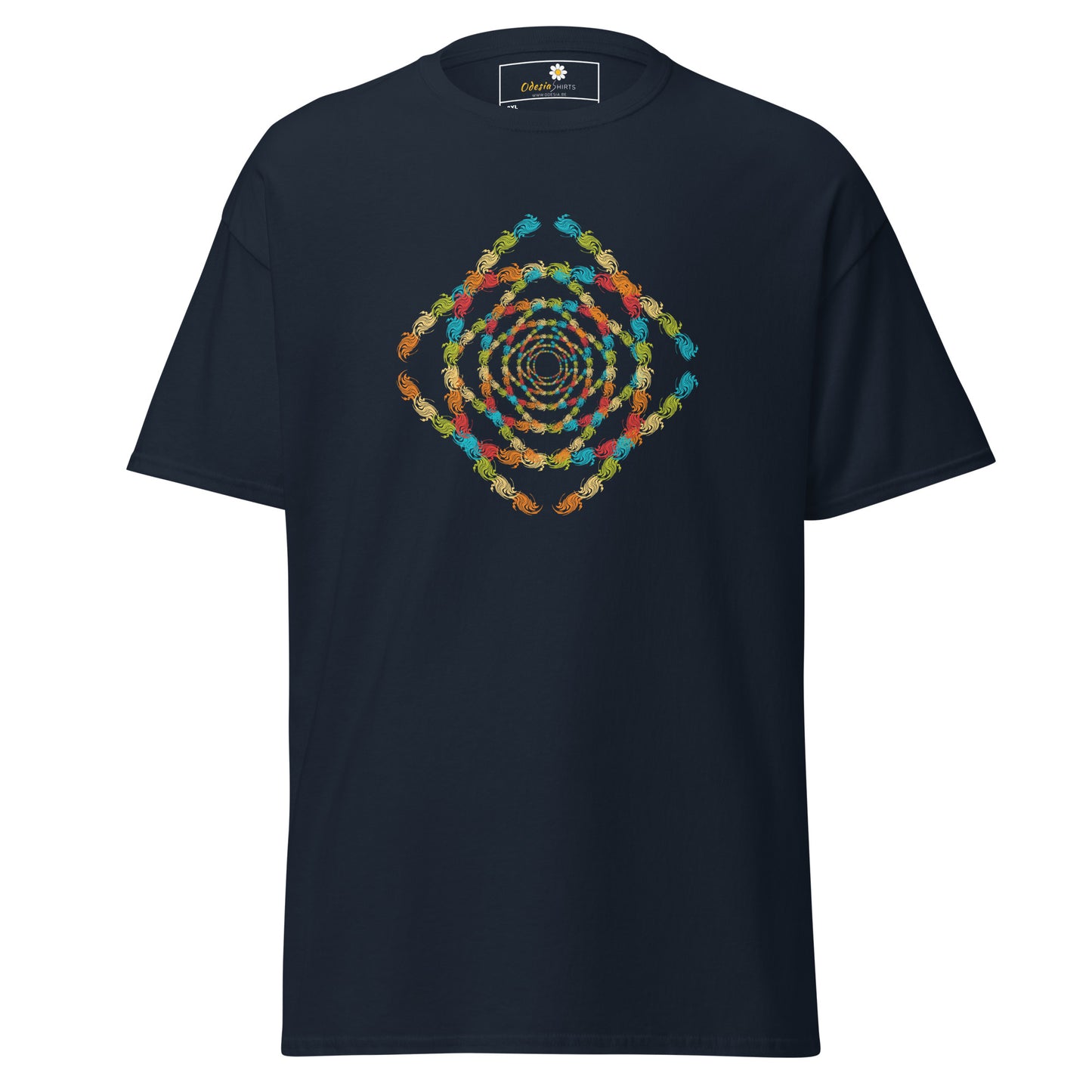 Unisex classic t-shirt - ABSTRACT SQUARE TUNNEL - BIG