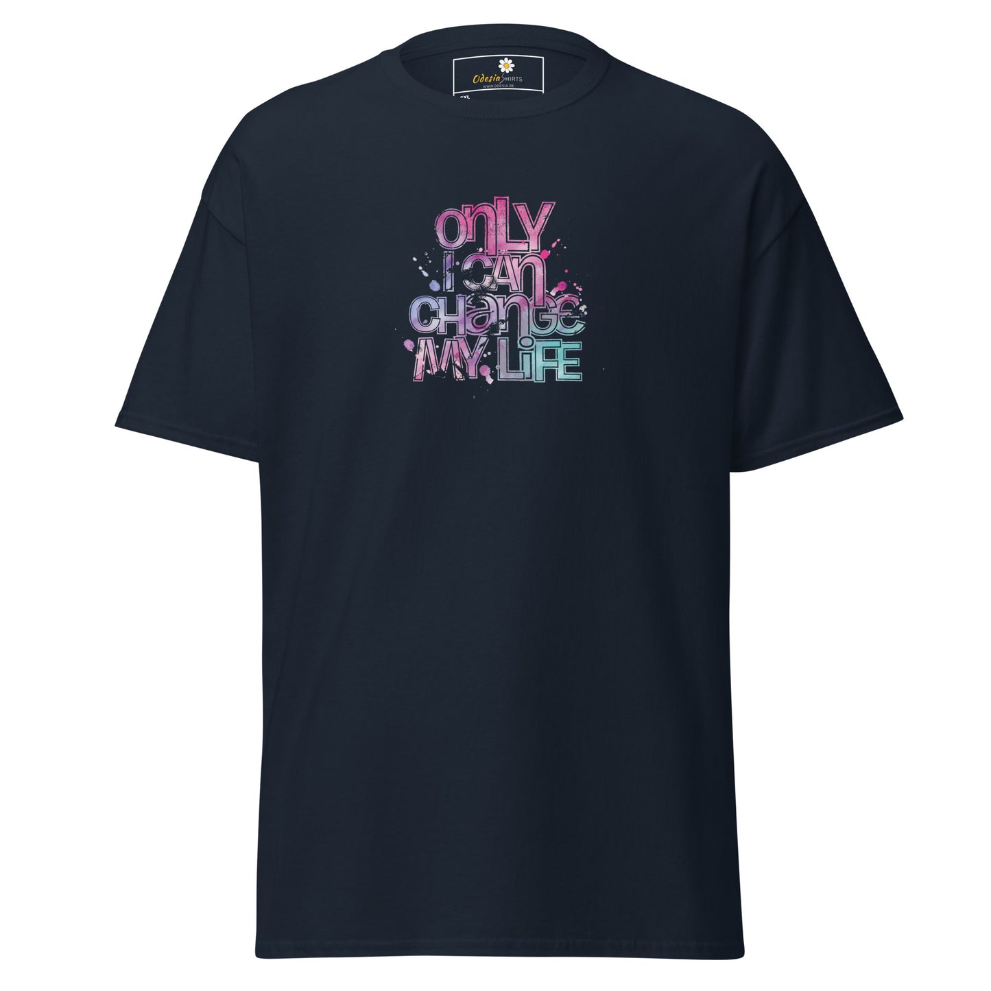 Heren klassiek t-shirt - TEKST ALLEEN KAN IK VERANDEREN - GROOT
