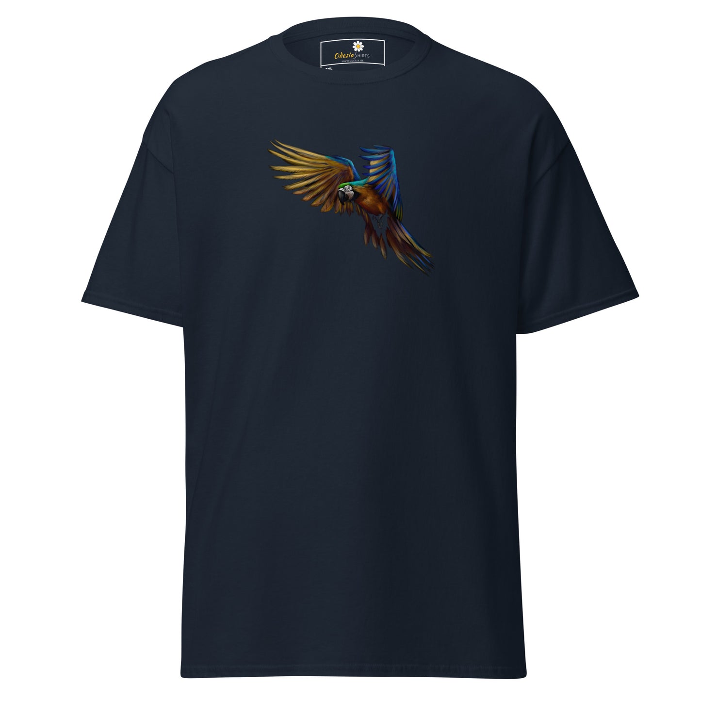 Heren klassiek t-shirt - WILDLIFE PARROT - GROOT