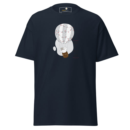 T-shirt classique unisexe - ANIMAUX CHAT LUFTBALLON - GRAND