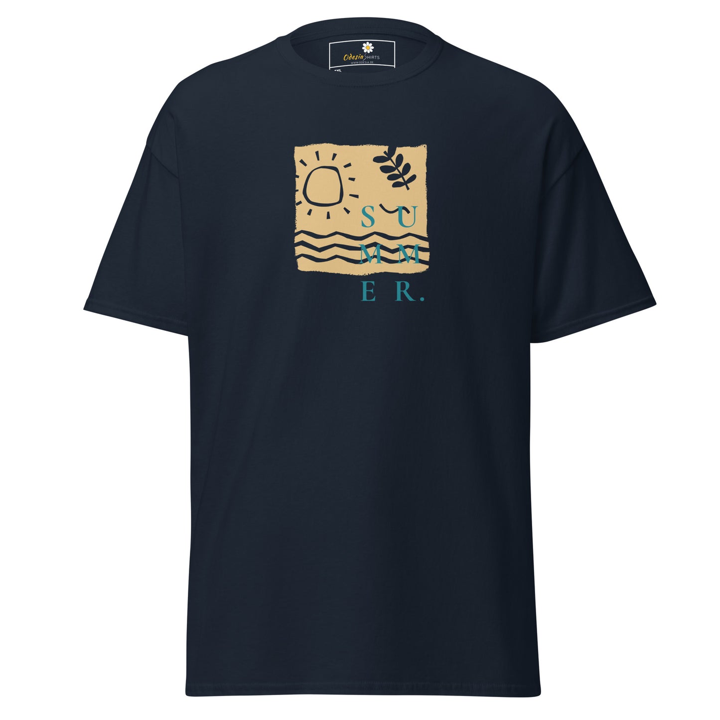 Heren klassiek t-shirt - SUMMER SEA NATURE - GROOT