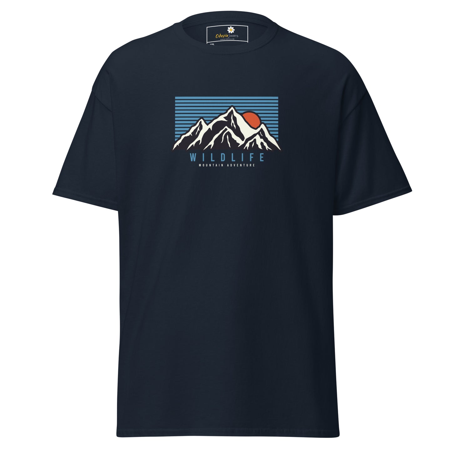 Unisex classic t-shirt - ADVENTURE MOUNTAIN SUNSET - BIG