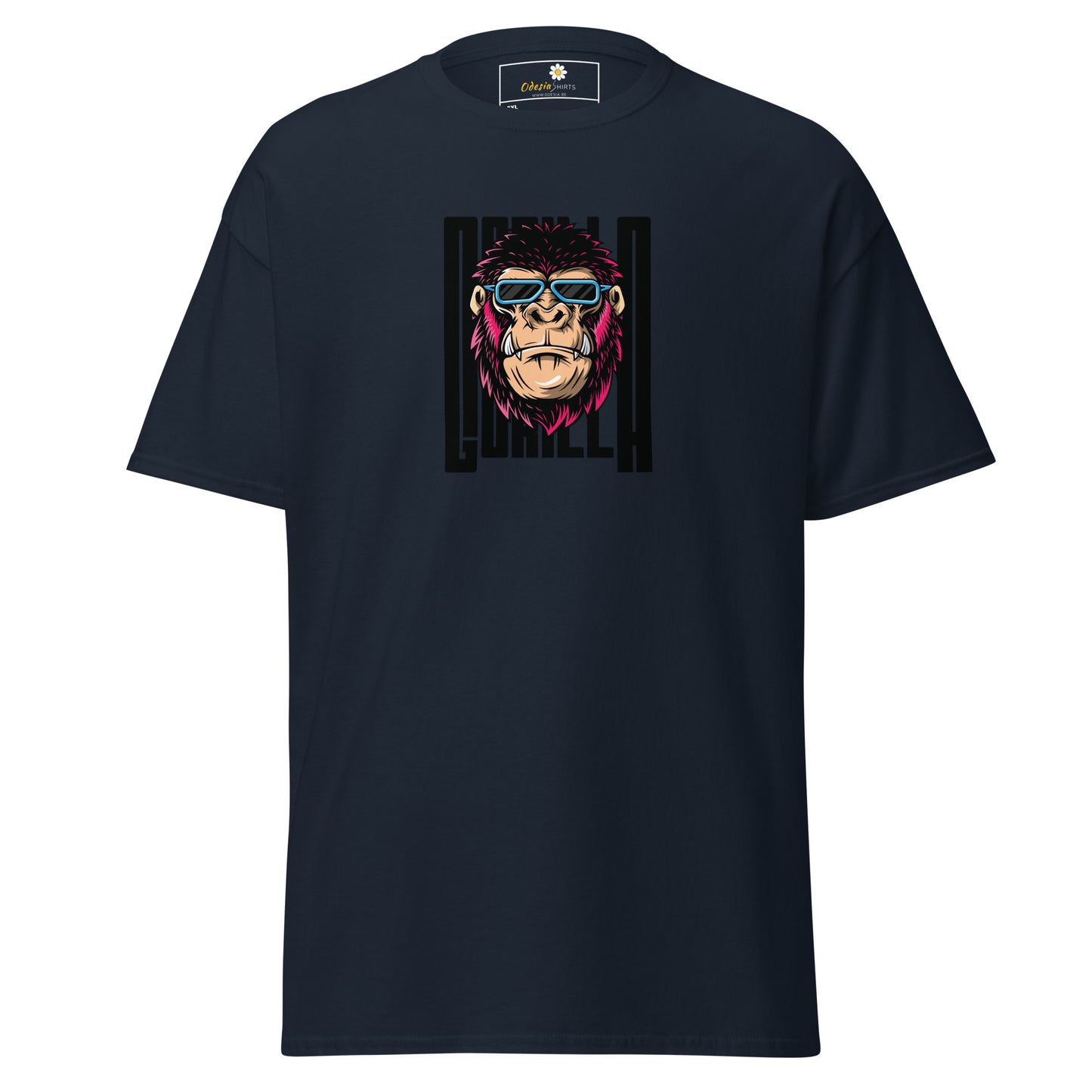 Klassiek heren t-shirt - WILDLIFE GORILLA FUN - GROOT