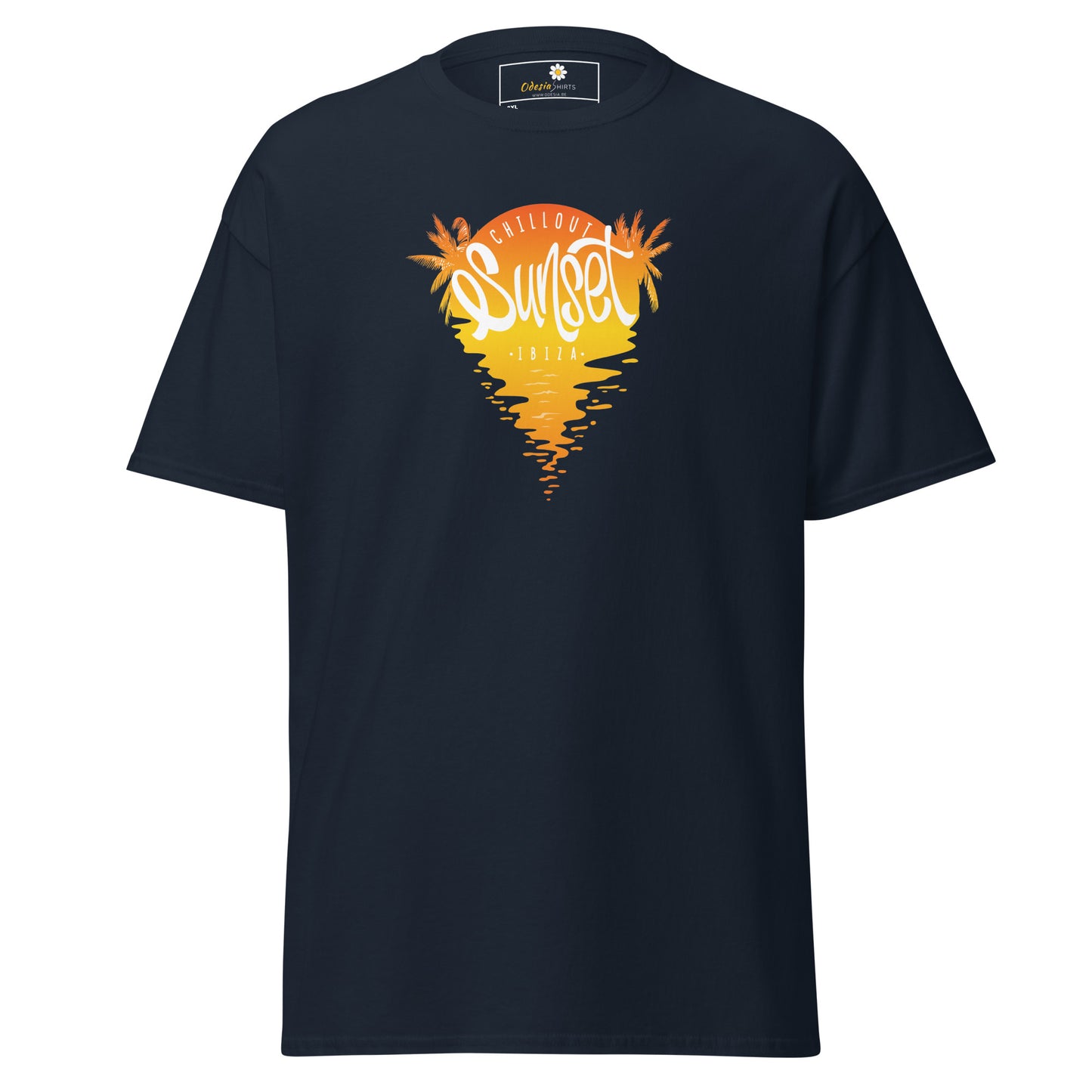 T-shirt classique pour homme - SUMMER IBIZA SUNSET - BIG