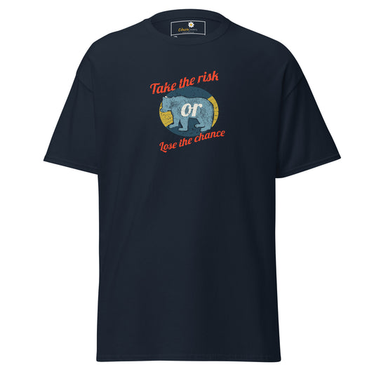Unisex classic t-shirt - ADVENTURE TAKE THE RISK LOSE CHANCE - BIG
