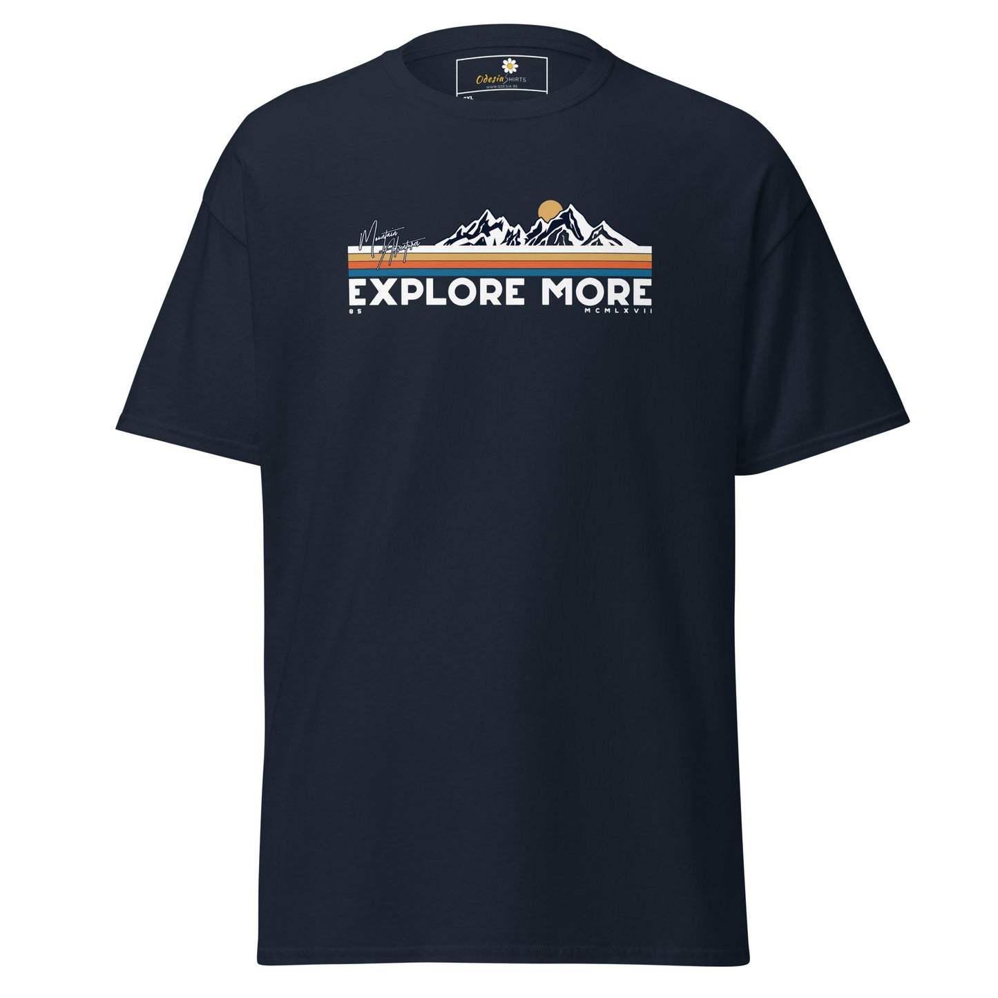 Unisex classic t-shirt - ADVENTURE EXPLORE MORE - BIG