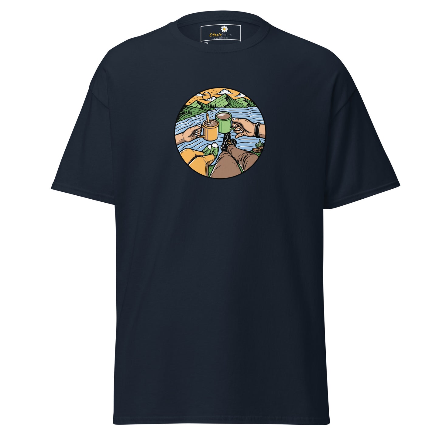 Unisex classic t-shirt - ADVENTURE NATURE TOGETHER - BIG