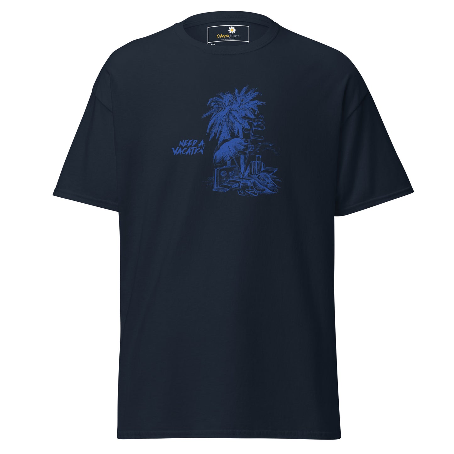T-shirt classique pour homme - SUMMER NEED A VACATION - BIG
