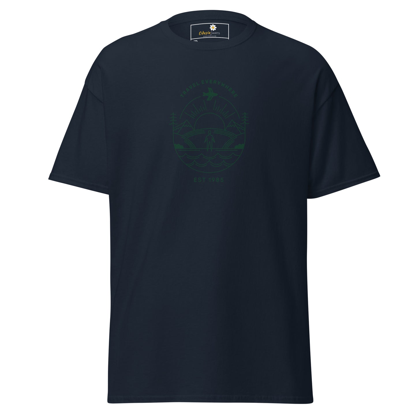 Unisex classic t-shirt - ADVENTURE TRAVEL EVERYWHERE - BIG