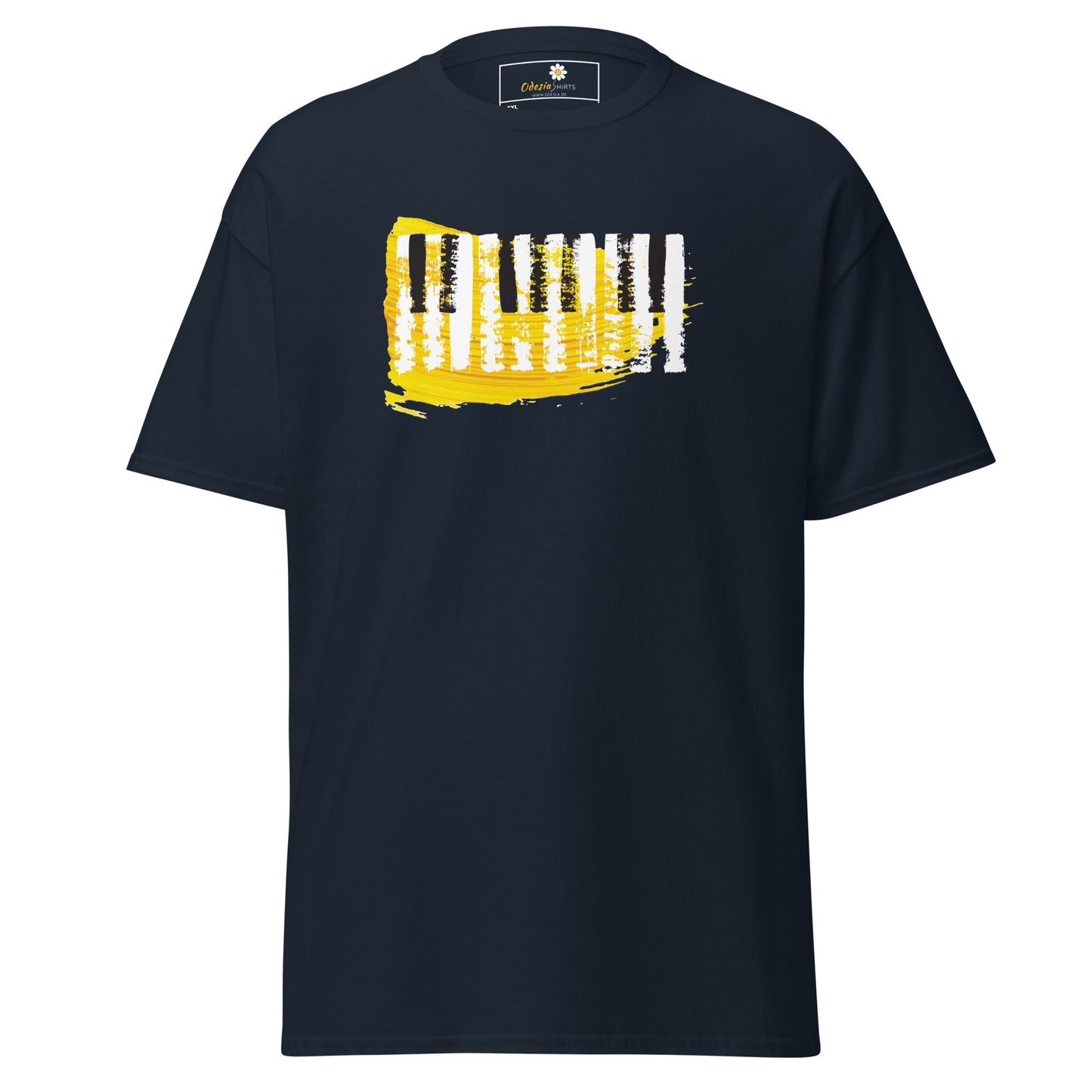 Unisex classic t-shirt - MUSIC PIANO KEYBOARD - BIG