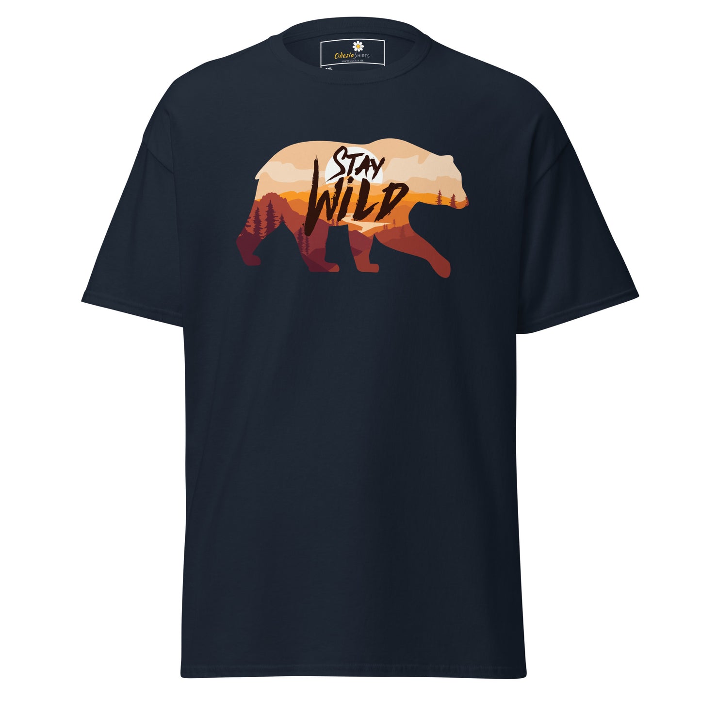 Unisex classic t-shirt - ADVENTURE WILDLIFE STAY WILD - BIG