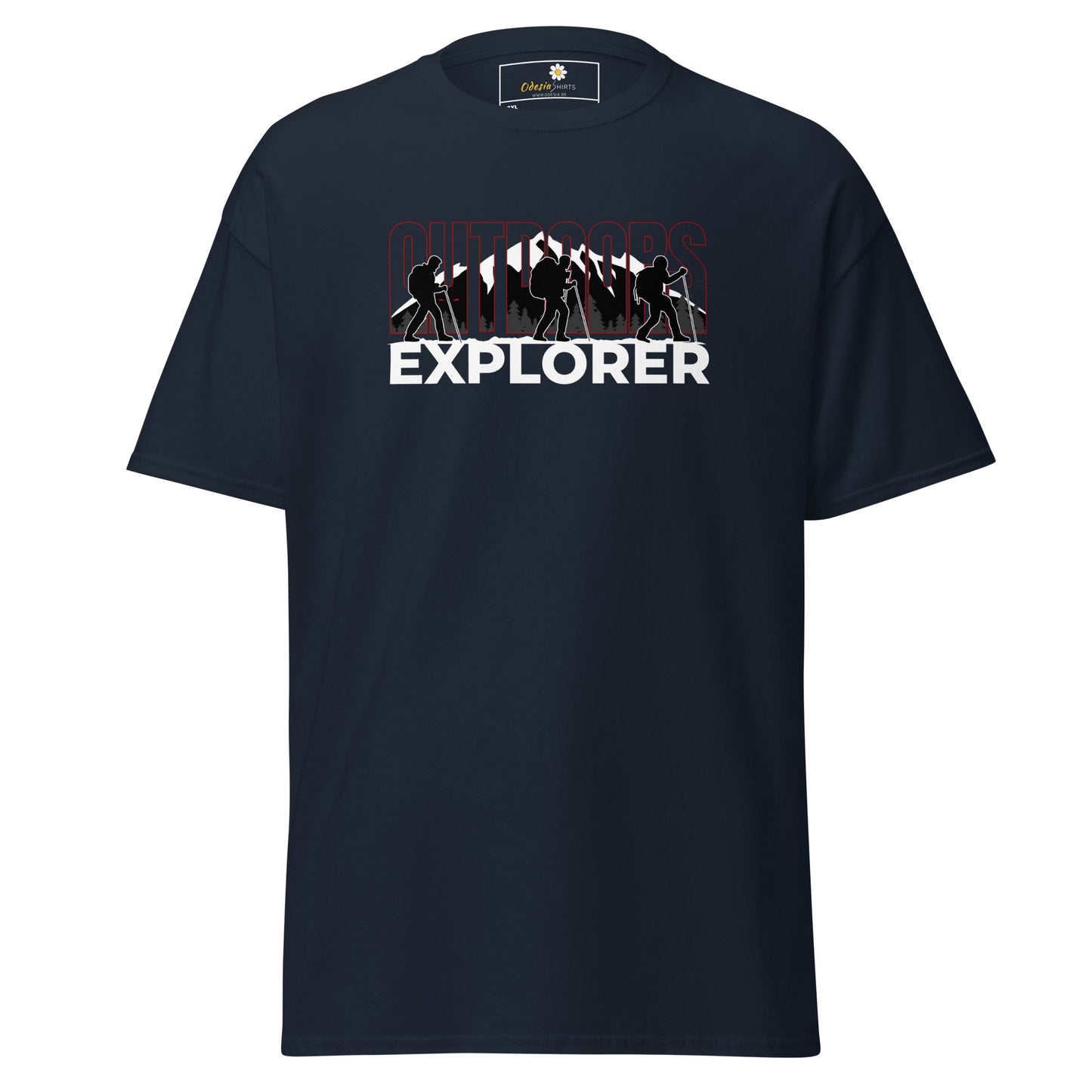 Unisex classic t-shirt - ADVENTURE OUTDOORS EXPLORER - BIG