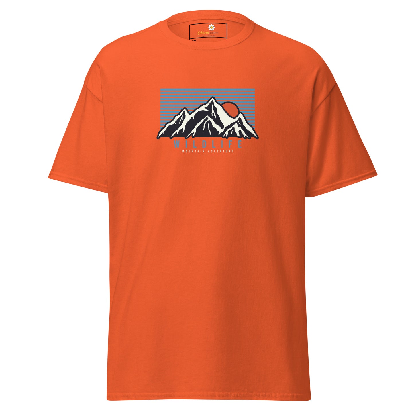 Unisex classic t-shirt - ADVENTURE MOUNTAIN SUNSET - BIG
