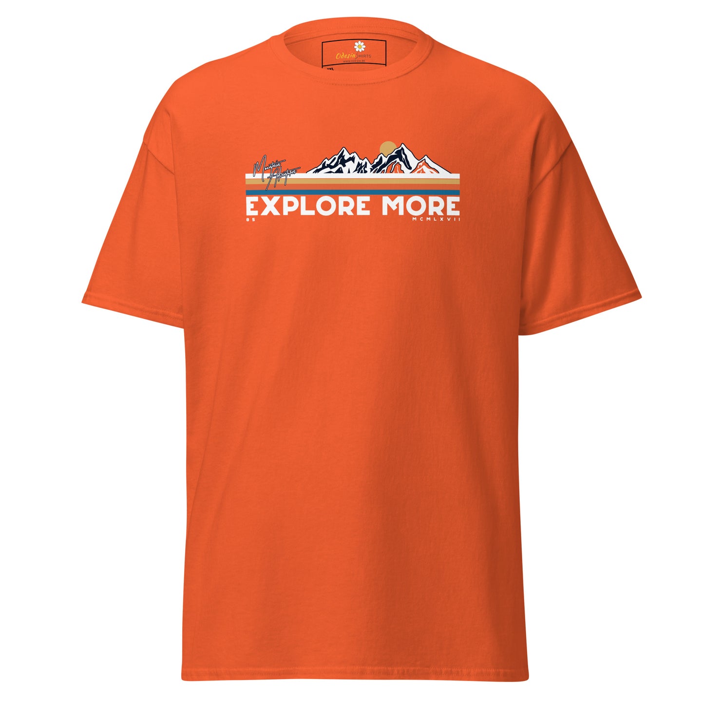 Unisex classic t-shirt - ADVENTURE EXPLORE MORE - BIG